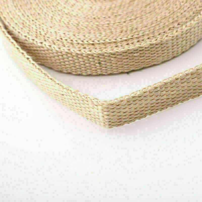 4/5" 50Ft Roll Fiberglass Exhaust Header Pipe Heat Wrap Tape Khaki +10 Ties Kit/