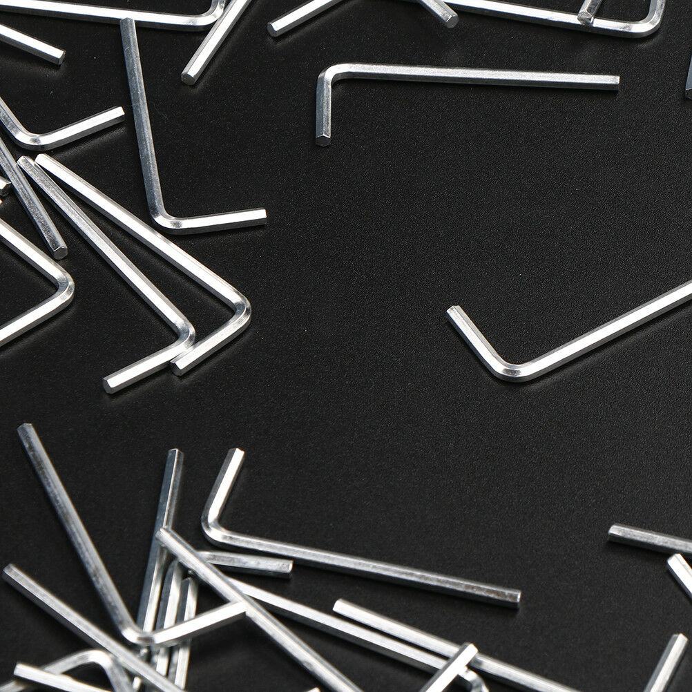 10pcs 3mm  Metal Hex Key Allen Wrench Hexagon L-Wrench Chrome-vanadium Stee_DD