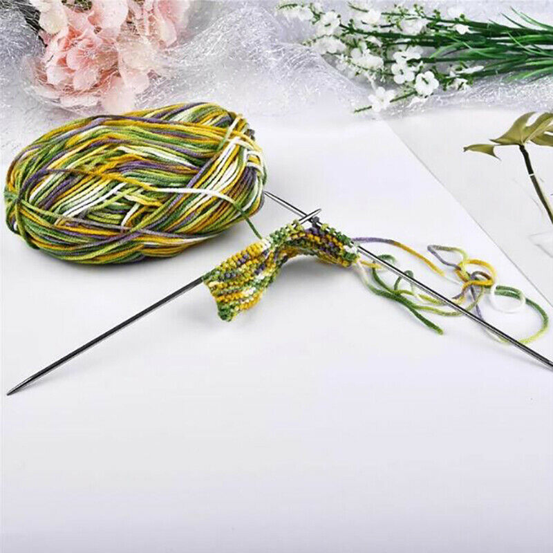 5Sets Stainless Steel Knitting Needles DIY Sweater Weave Knitting Sewing To Kt