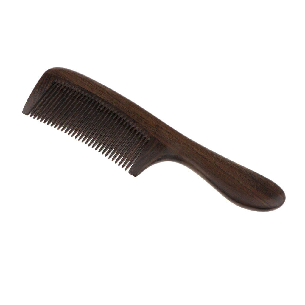 Handcraft Polishing Natural Wooden Scalp Massage Beard Brush Detangling Comb