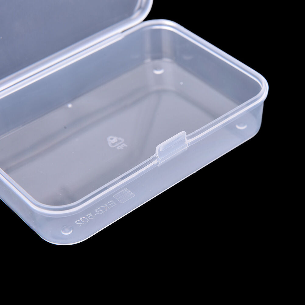 Clear Plastic Transparent With Lid Storage Box Collection Container Cas.l8