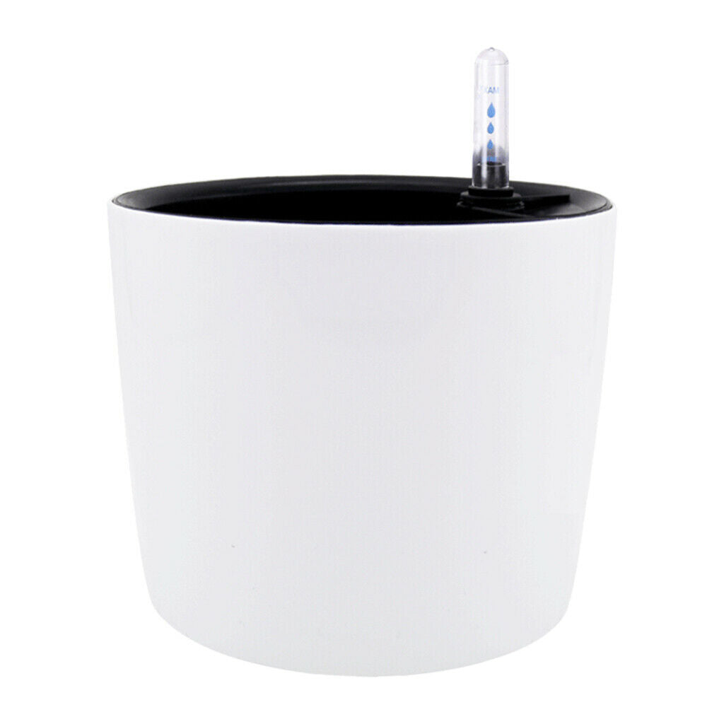 2Pcs 7'' Modern Self Watering Planter Flower Automatic Lazy Flower Planter