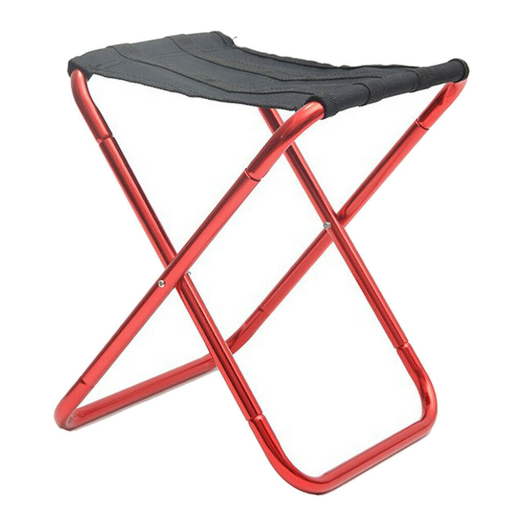 Outdoor Ultralight Portable Folding Chair Fishing Camping BBQ Picnic Red