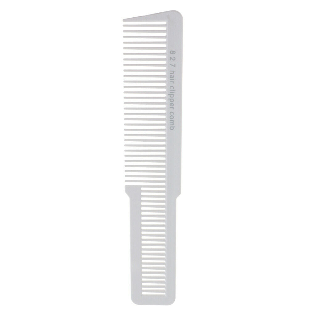 2 Packs Salon Stylist Cutting Styling Flat Top Clipper Comb White/Black