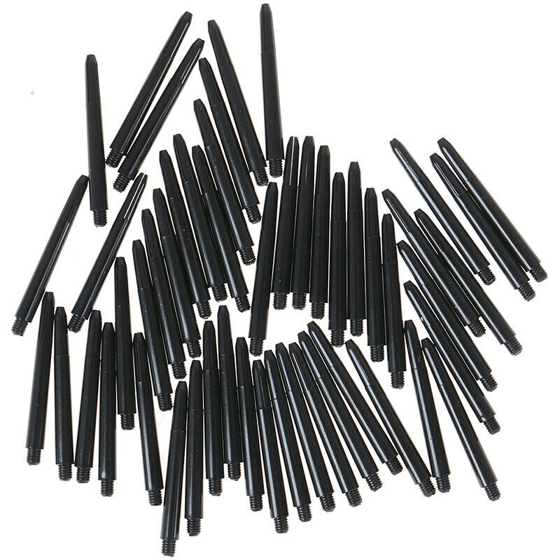 50pcs 48mm Nylon Dart Shafts 2BA Screw Thread Darts Rod Stem+Protection R; CDF