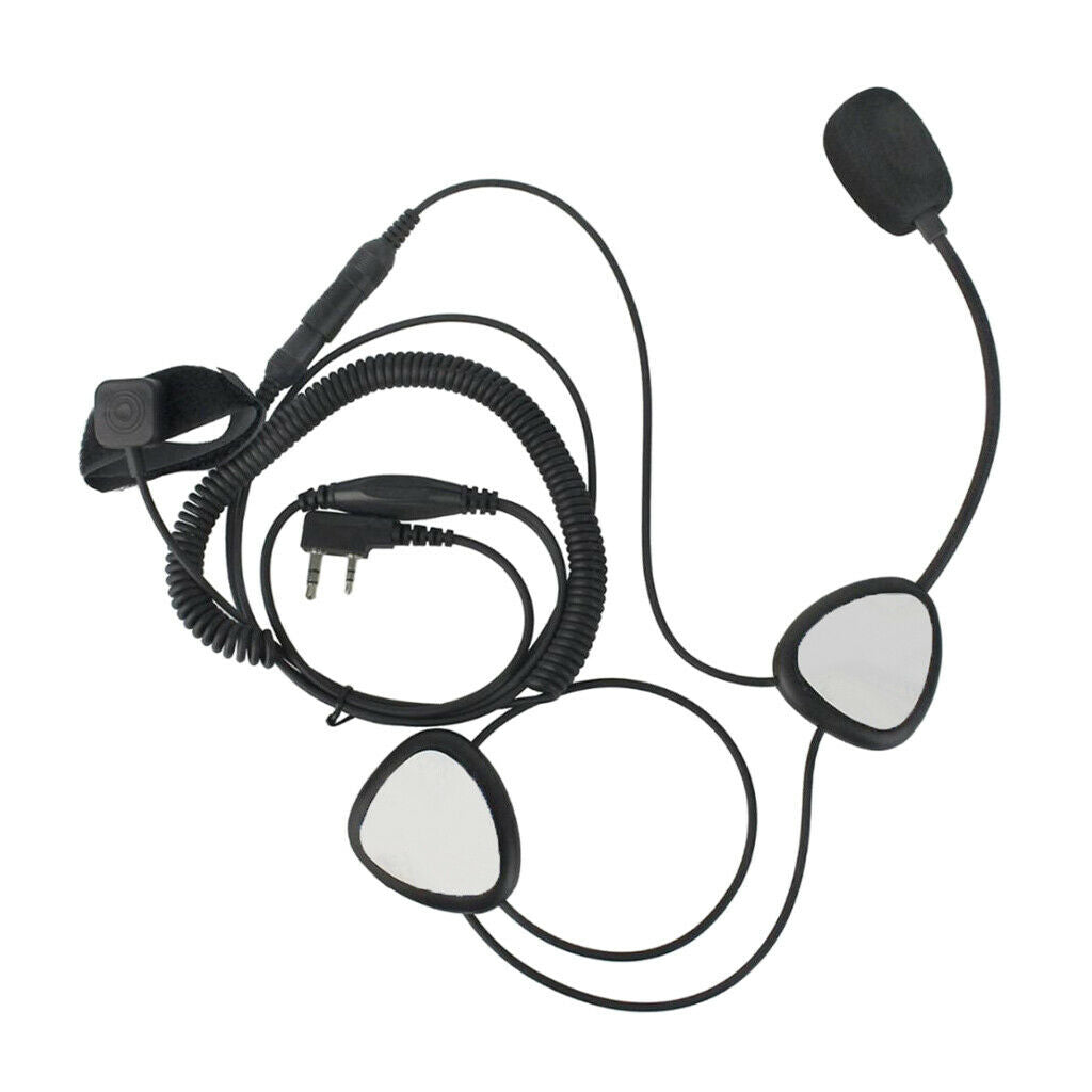 Finger PTT Motorcycle Helmet Headset with MIC Microphone for Baofeng