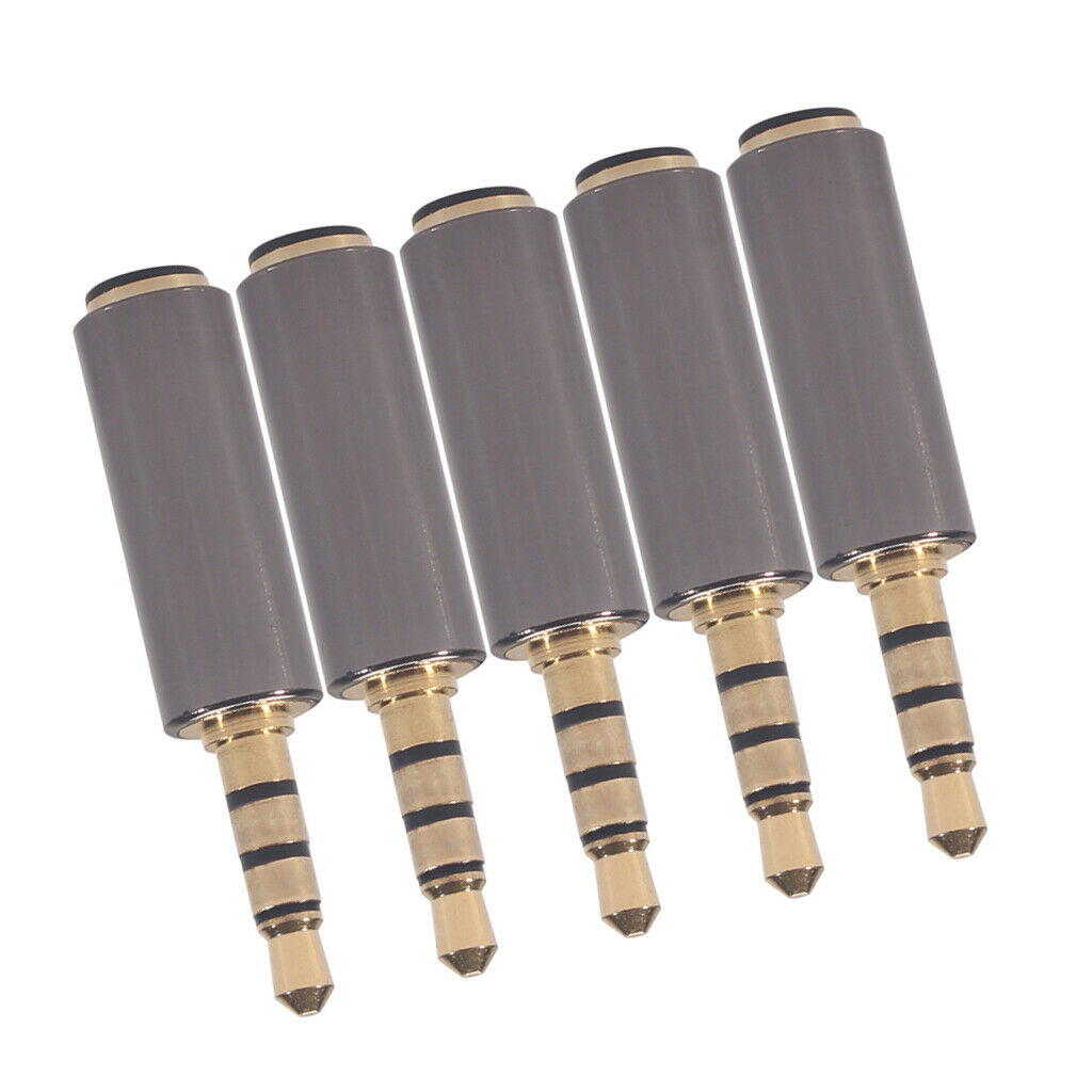 5Pcs 3.5mm Male to Female OMTP to CTIA Earphone Adapter for Microphone