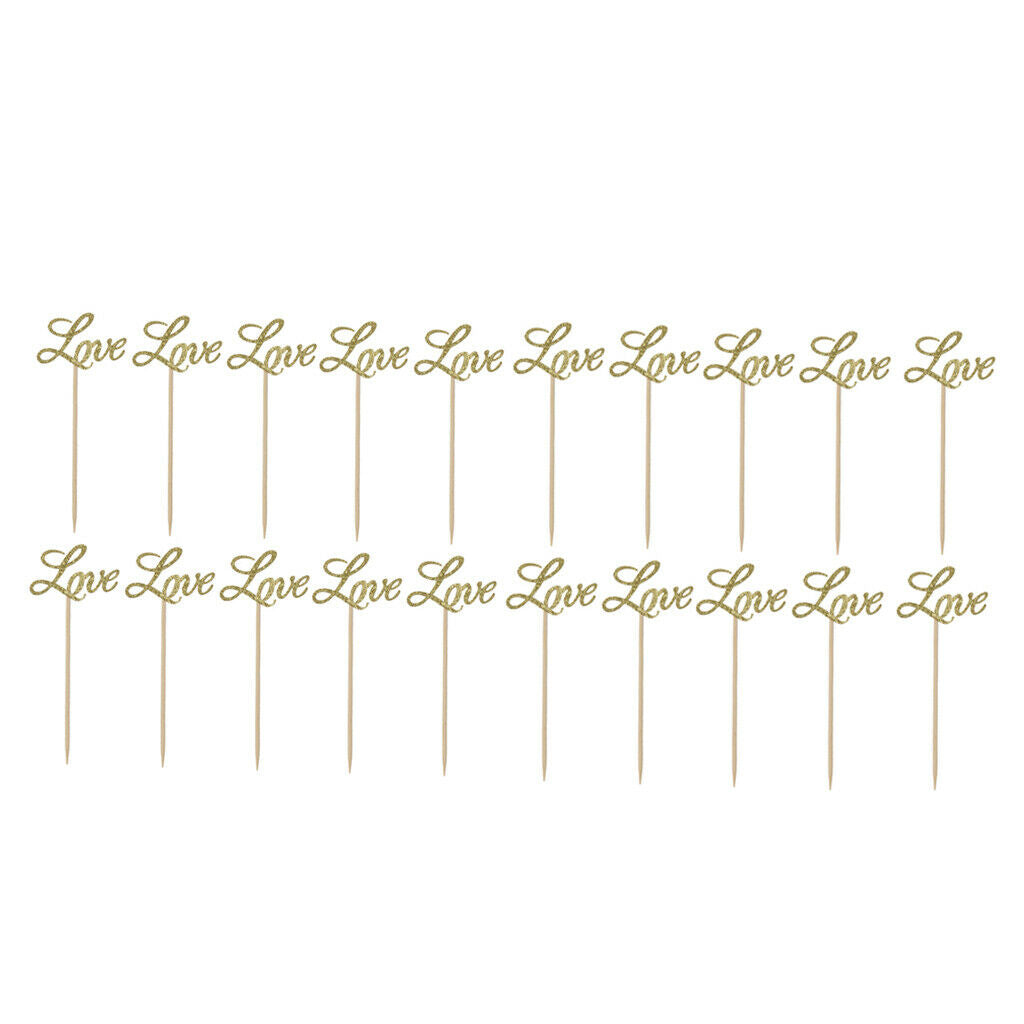 20pcs cake toppers for wedding engagement and birthday