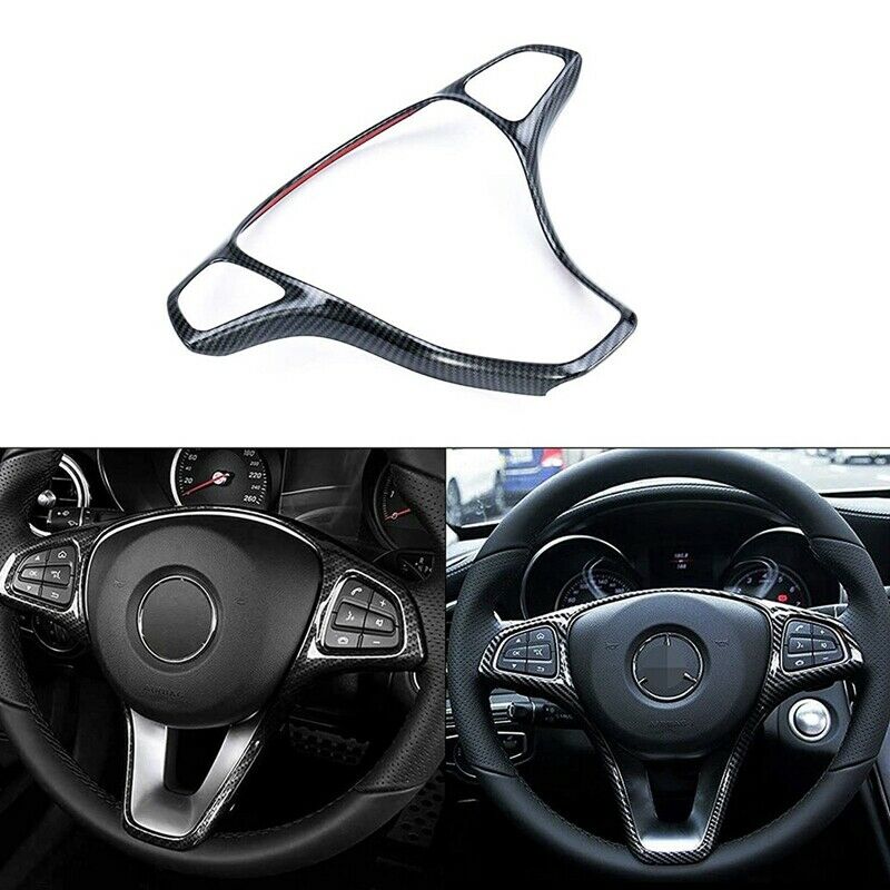Stee Wheel Panel Cover Trim for Mercedes Benz W213 W205 X253 C E GLC 2014-2017O9