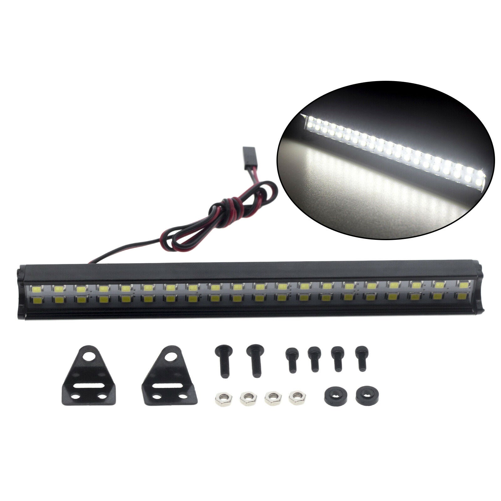 Bright 40 LED Light Bar Roof Lamp for Axial SCX10 1/10 Scale RC Rock Crawler
