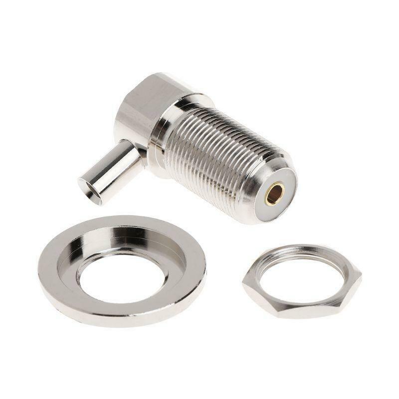 SO239 UHF Female Right Angle RF Connector For RG58 RG142 LMR195 Coaxial Cable