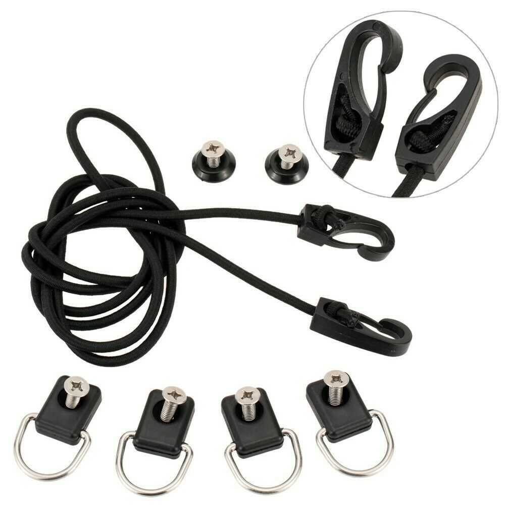 Portable Canoe Kayak D Ring Outfitting Fishing Rigging Bungee Kit Accessory