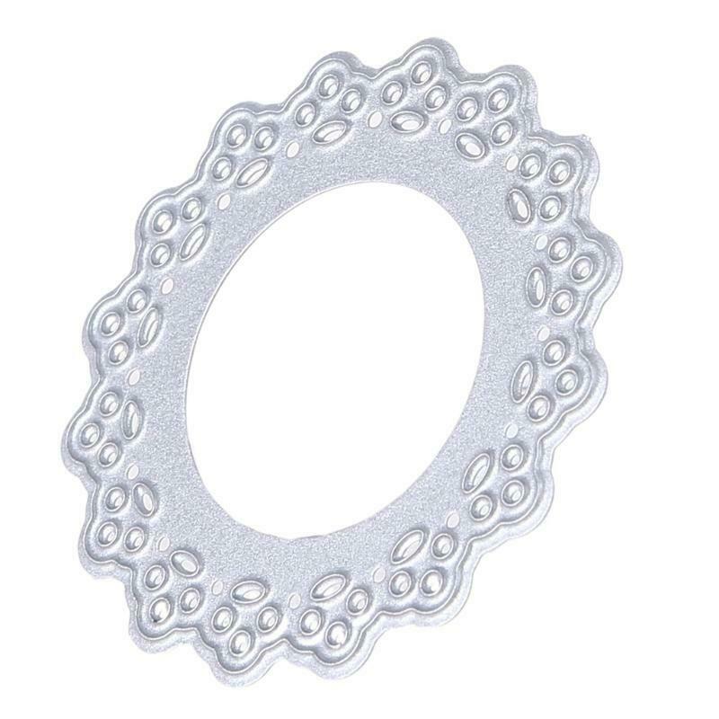 Round Hollow Lace Set Carbon Steel Cutting Dies DIY Scrapbooking Photo Album