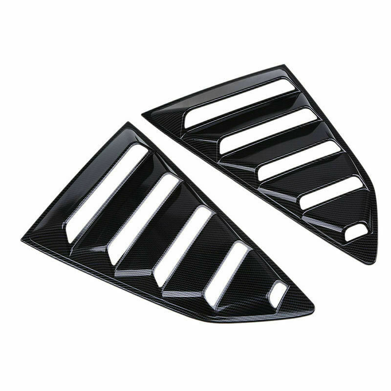 Carbon Fiber Side Vent Window Scoop Louver Cover Trim For Chevy Camaro 2016-2020