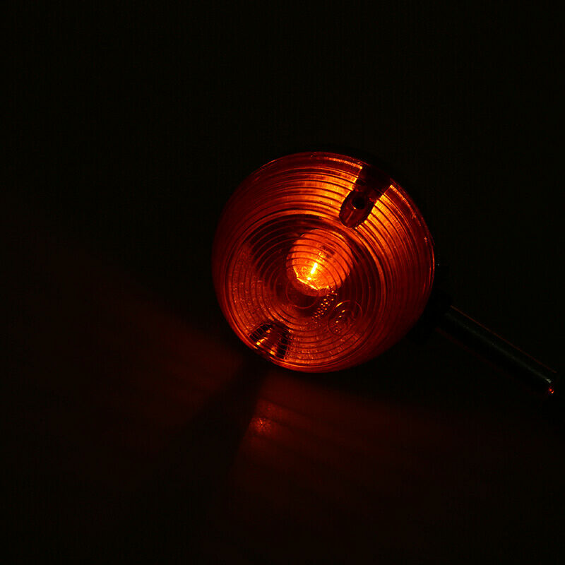 1X 12V M10 Turn Signal Light Amber Indicator Motorcycle Blinker Universal Lamp