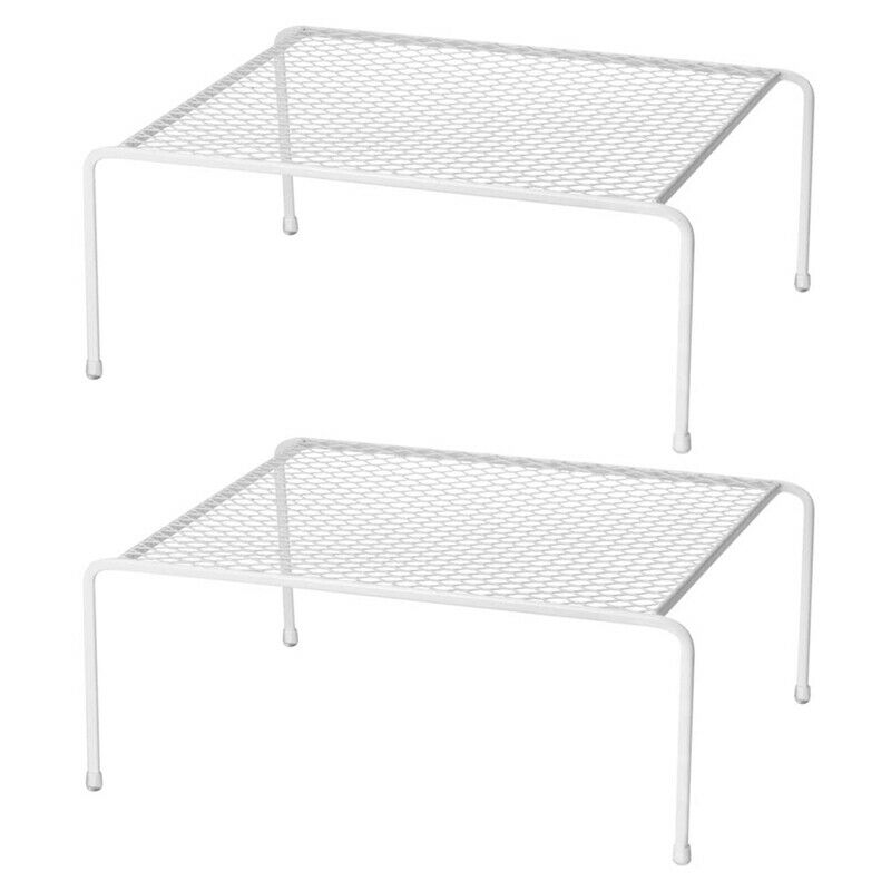 Kitchen Cupboard Organiser Pack Metal Wire Storage Shelfs Insert Rack for KiZ3N6