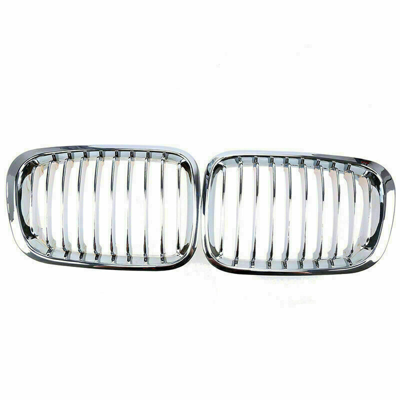 Pair Front Radiator Kidney Grille Cover Fits BMW E46 3 Series 4-Door 1998-2001