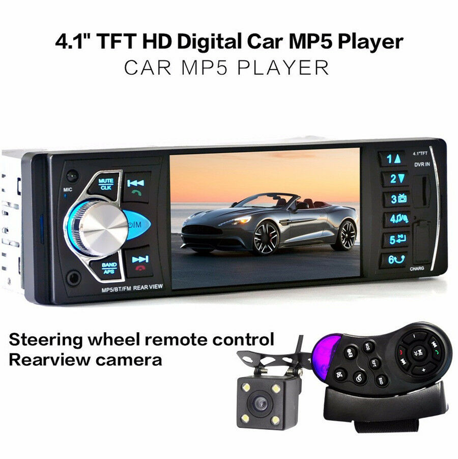 Car Radio MP5 Car MP3 MP4 Player USB Car stereo camera IN OUT FM/AUX bluetooth
