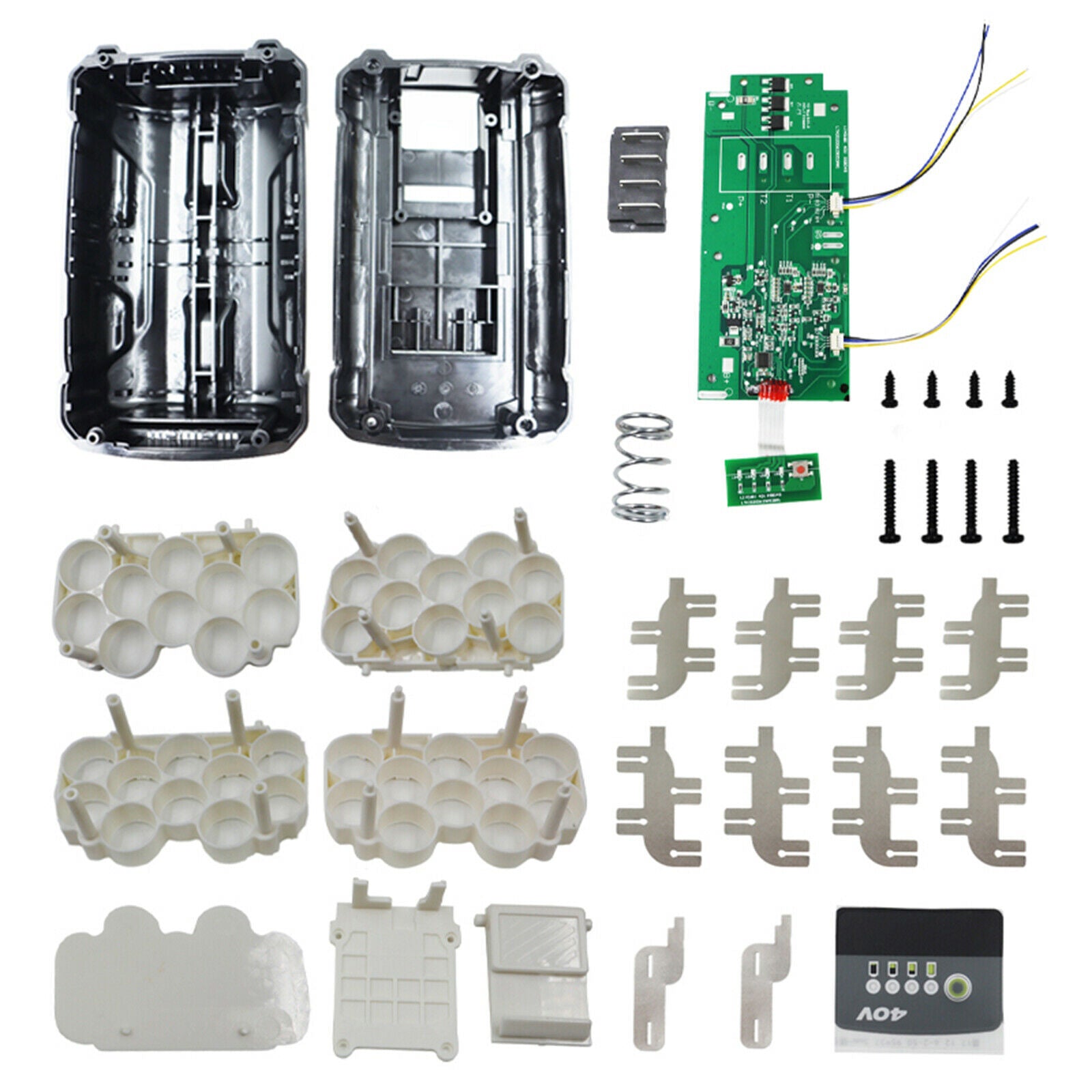 Li Battery Shell Kit Case PCB Protective Board Parts for Ryobi 40V Li Battery
