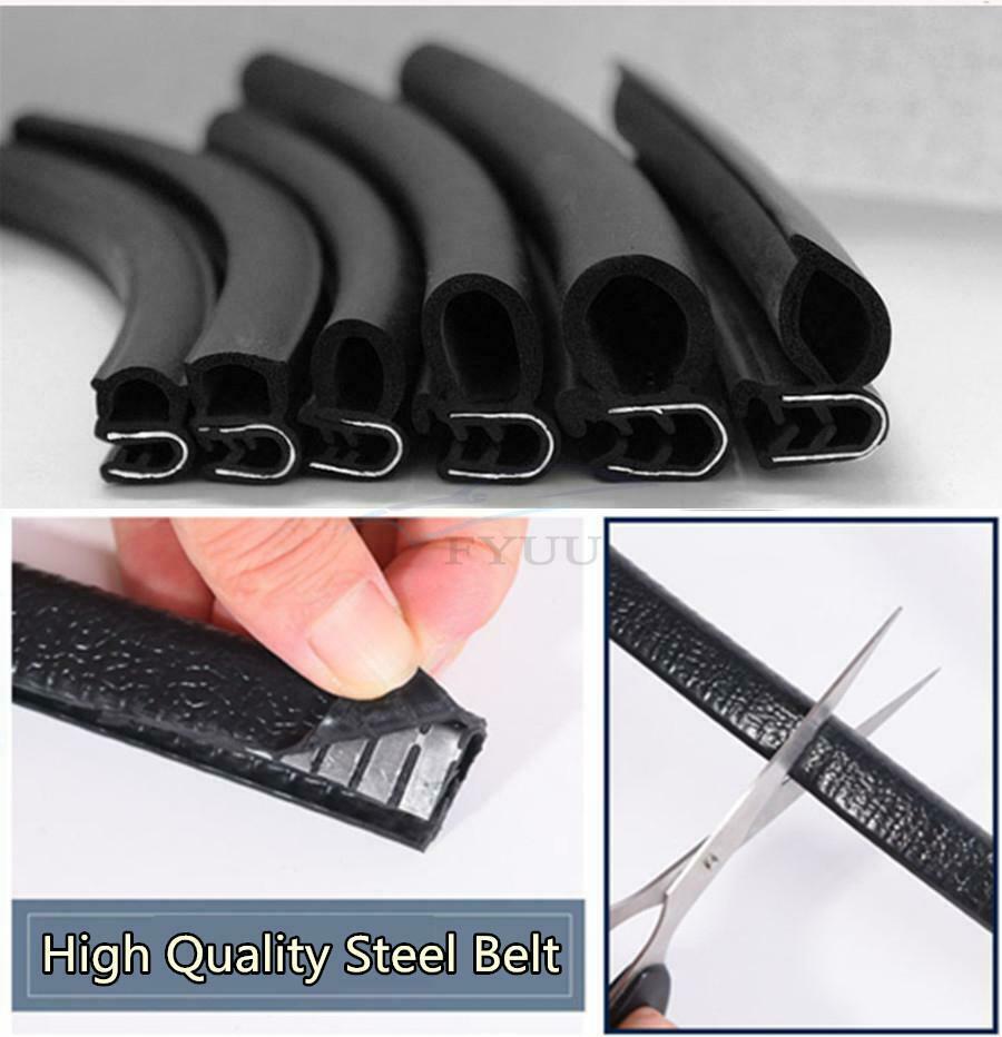 3Meters Car Door Edge Trim Protector Guard Dustproof Rubber Seal Strip Universal