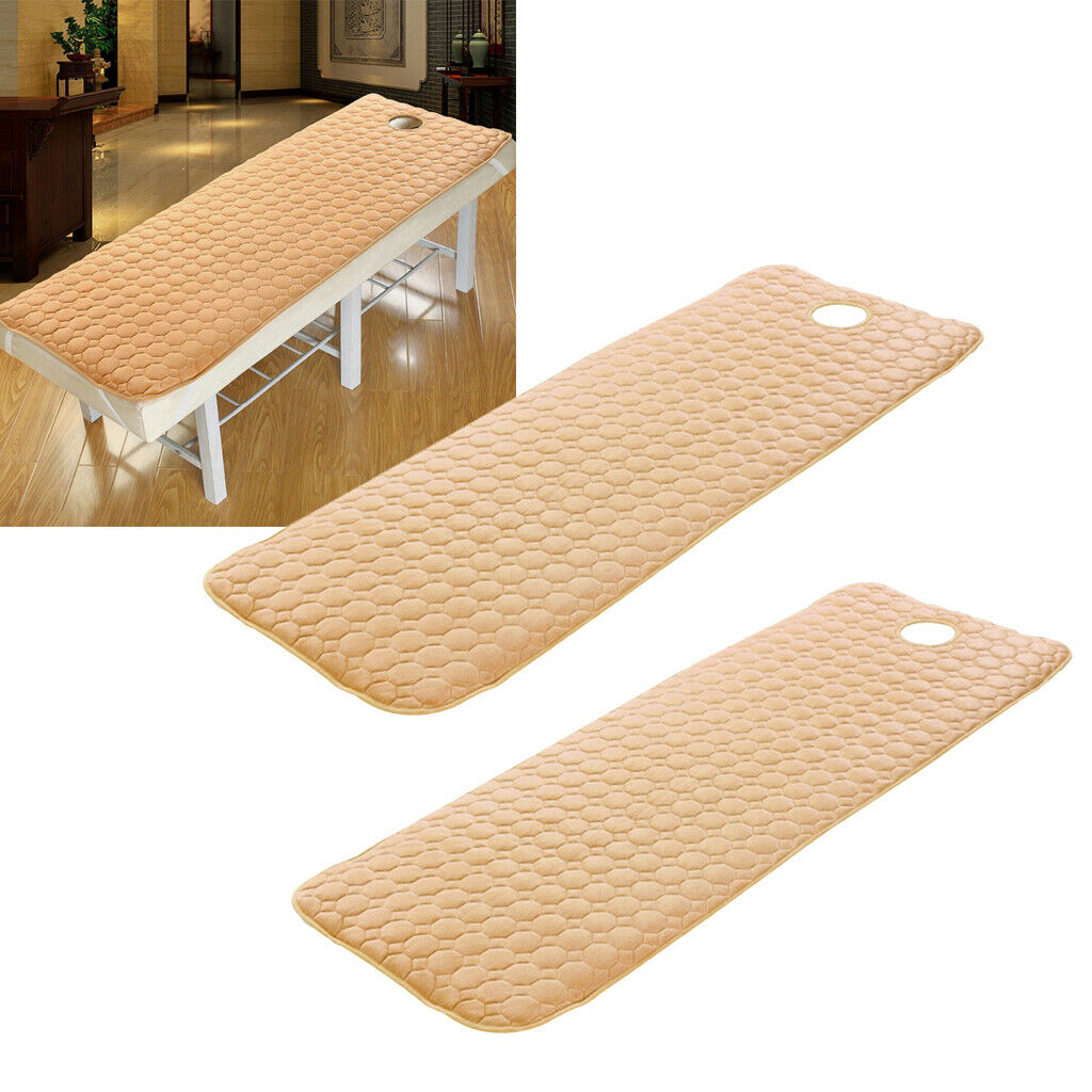 Pack 2 Anti-slip Beauty Massage Table Mattress Soft spa Bed Sheet Pads