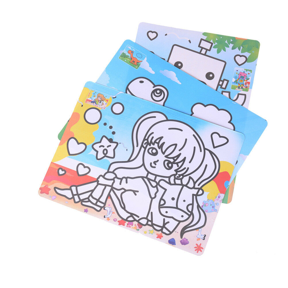 DIY Sand Painting Drawing Coloring Toys Kids Learning EducationToyWith9Col.l8