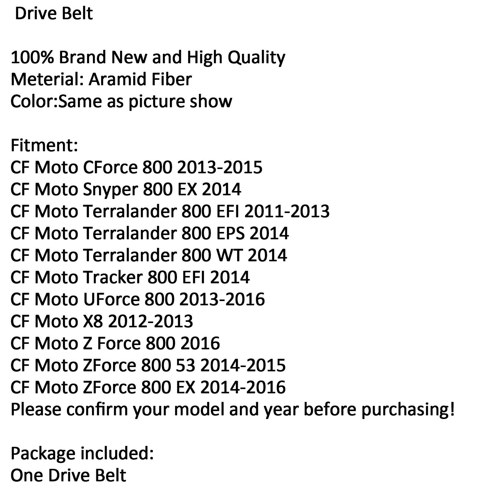 Premium Drive Belt For cfmoto CF800 CFORCE800 Z8 X80