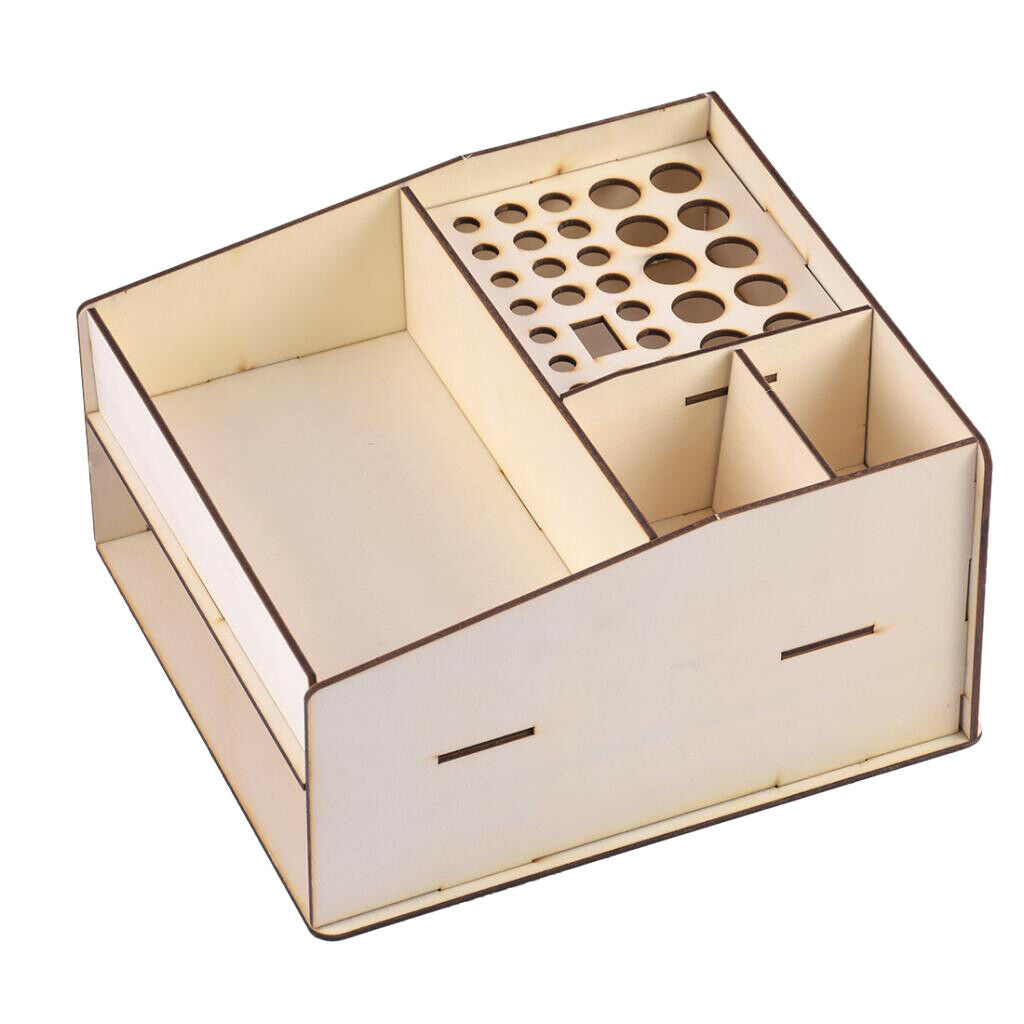 Wooden Paint Pigment Ink Bottle Moduler Tool Holder Stand Organizer Shelf