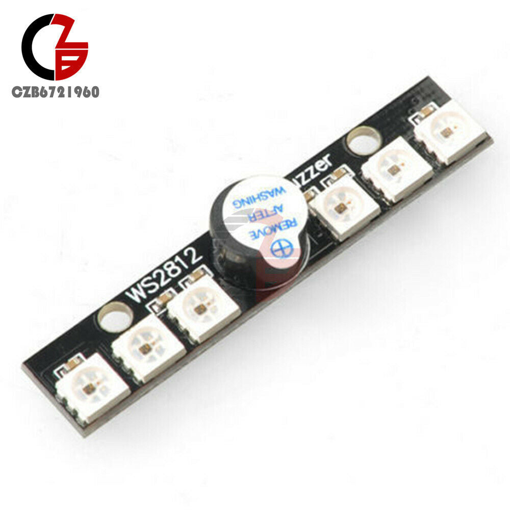 WS2812B LED Active Buzzer 5V 6x RGB Chips LED Indicator for NAZE32 Matek Arduino