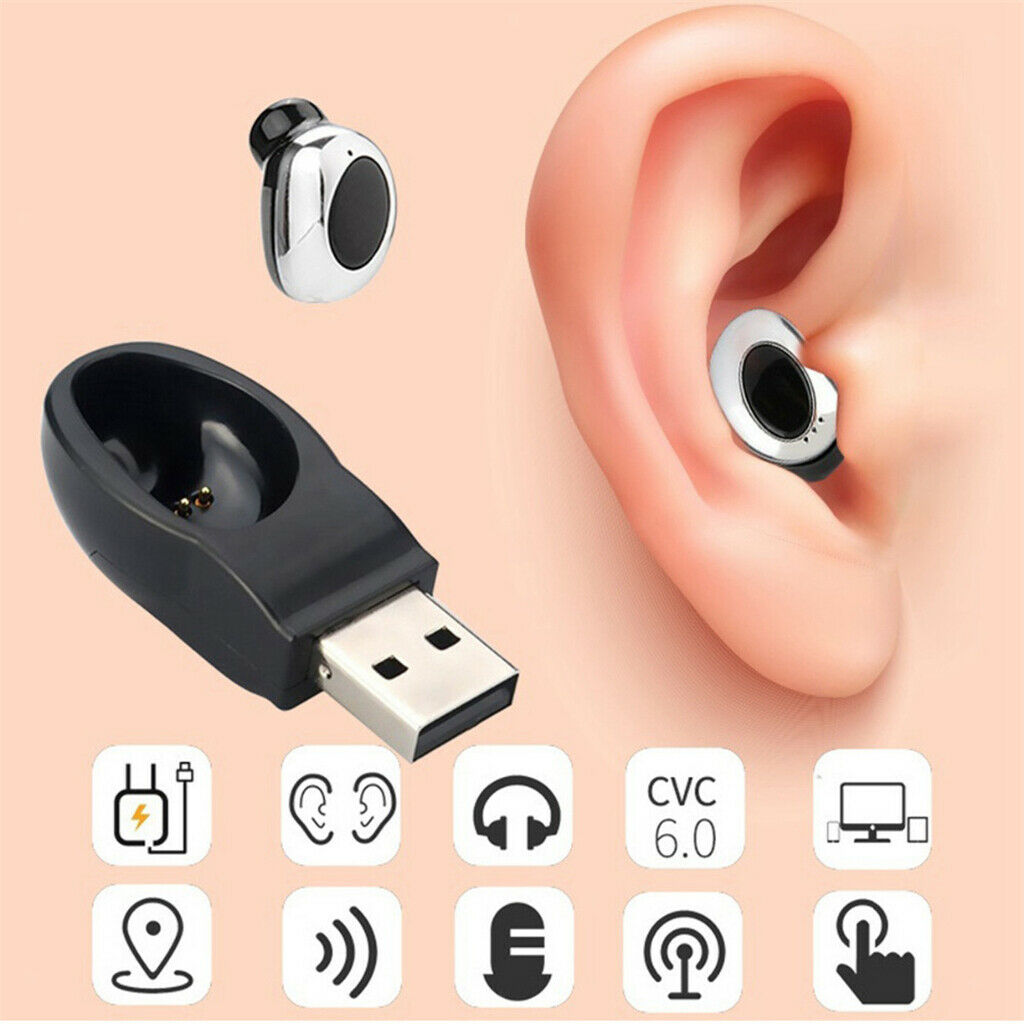 Mini Wireless Headphones Bluetooth Earbuds In Ear 4.1 w/ Mic for IOS Android