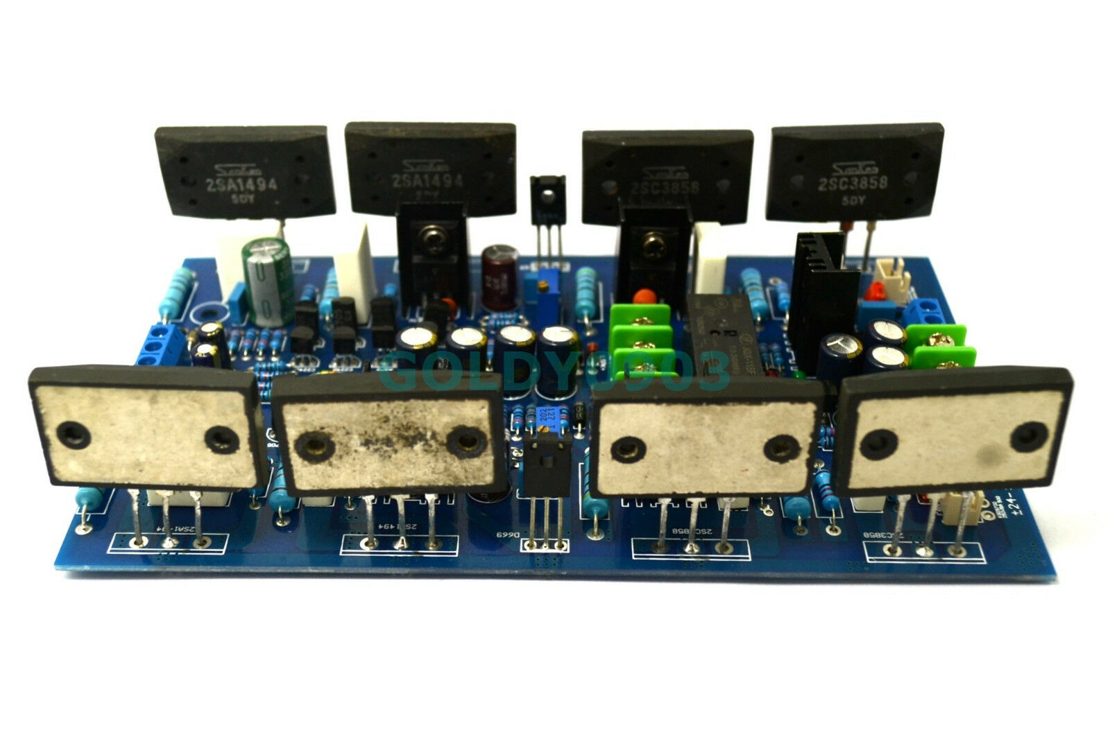High-Power Amplifier Board 2SA1494 / 2SC3858 Dual-Channel 300W + 300W