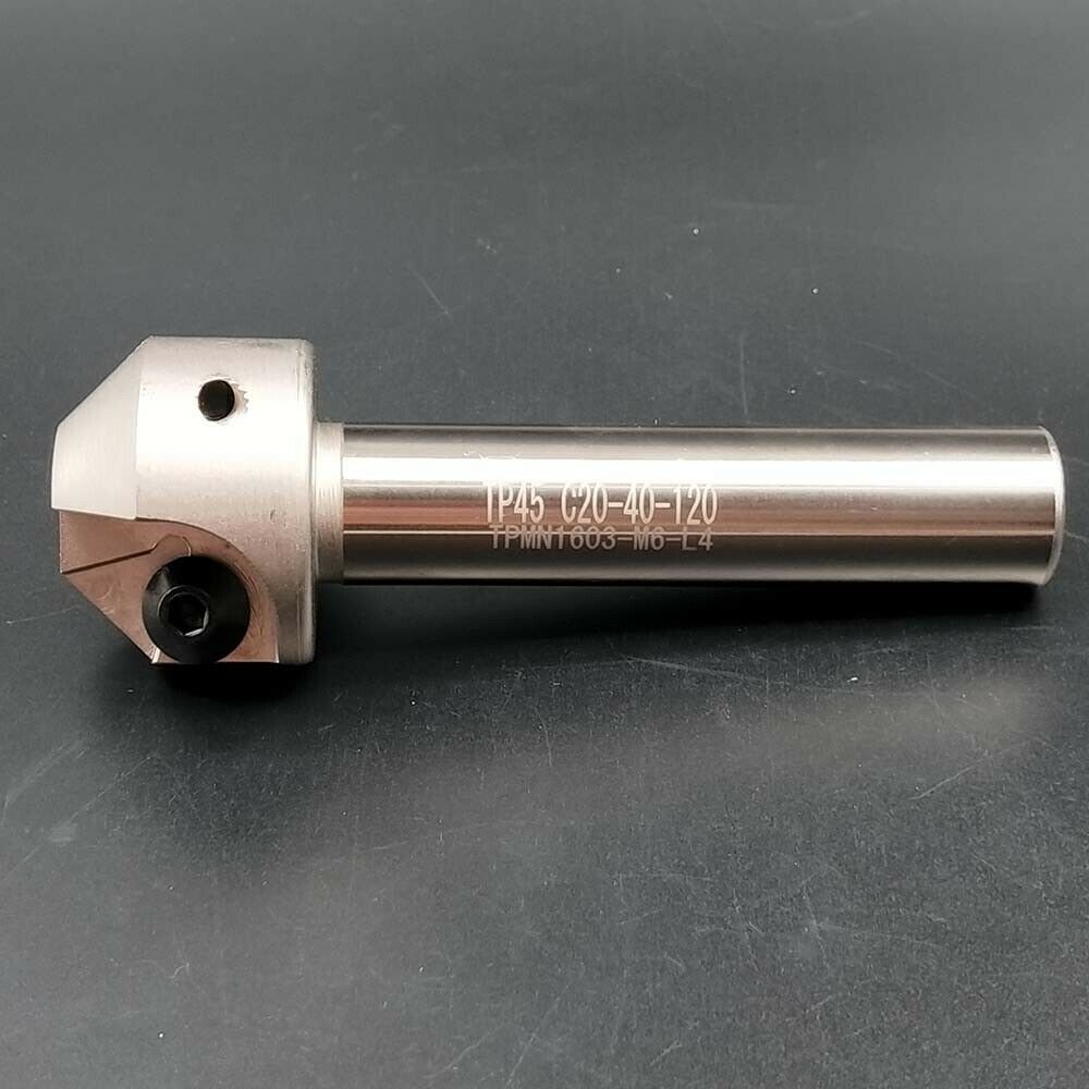 45° TP45 C20-40-120 CNC Chamfering drill tool holder For TPMN1603 inserts