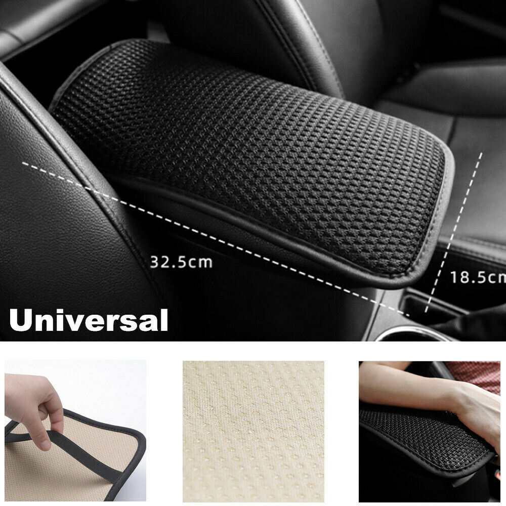 Car Ice Silk Central Armrest Box Pad Cushion Summer Breathable Cover 32.5*18.5cm