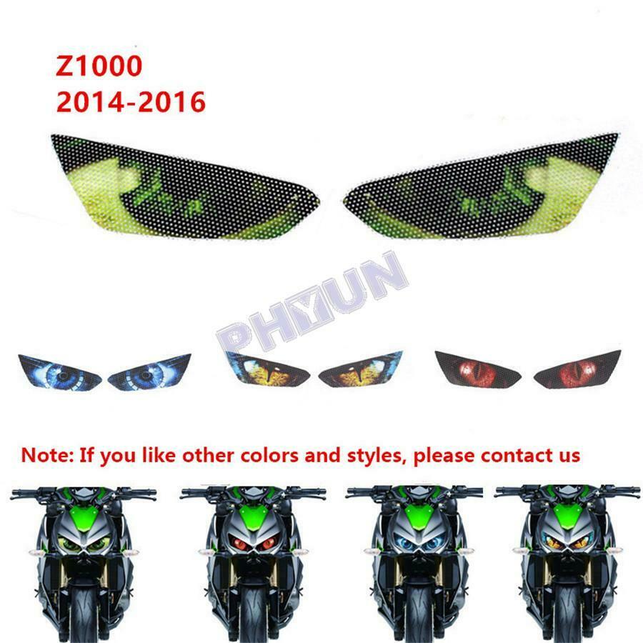 For Kawasaki Z1000 2014-2016 Headlight Protection Stickers Green Eye Stickers
