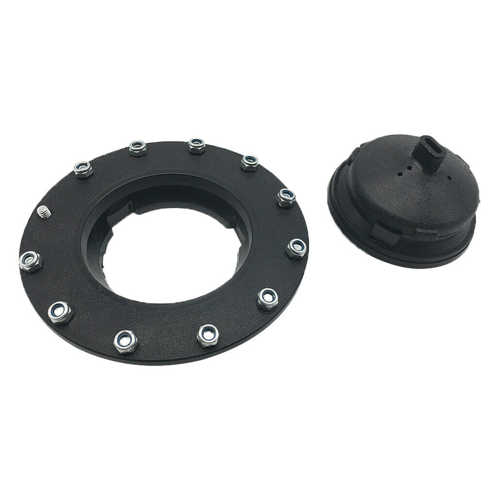 Universal Black Car Fuel Tank  + Filler Plate + Fitting Set