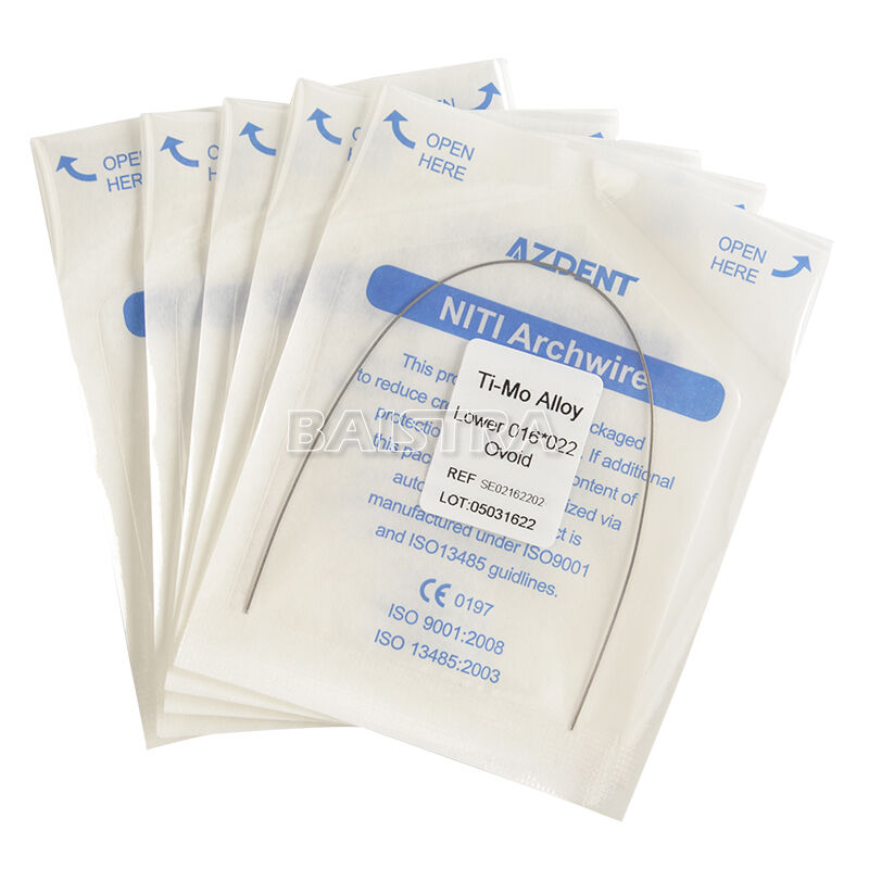 200X Dental Orthodontic TMA Beta Ti-Mo Alloy Rectangular Arch Wire 016*022 Lower