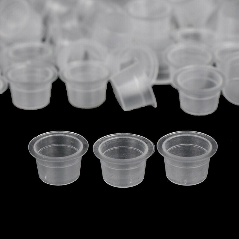 500pcs Tattoo Ink Cups Professional Tattoo Supplies Transparent Pigment CupsBDA