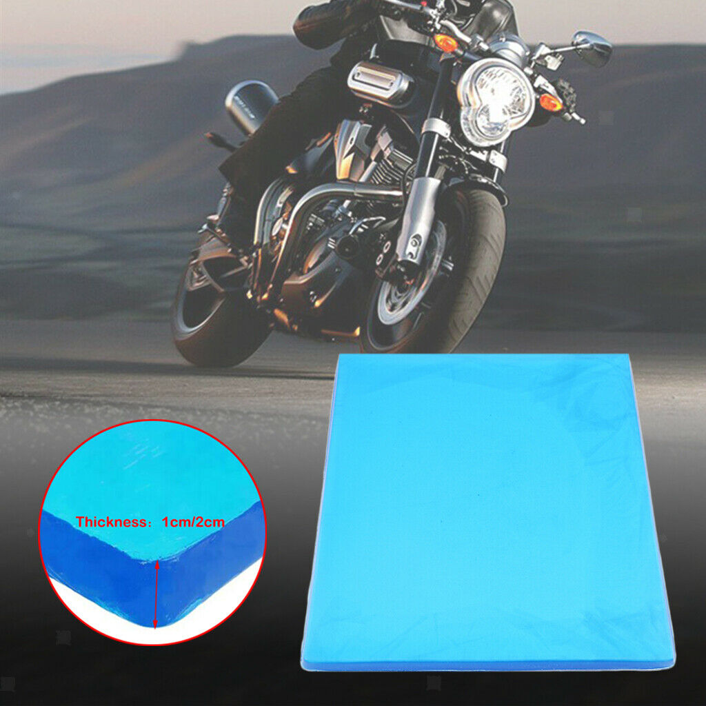 Motorcycle Comfortable Seat Soft Gel Pad Shock Absorption Mat Elastic Fiber