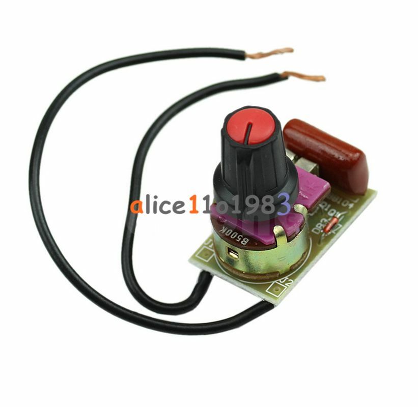 100W Dimmer Module with Switch Speed Regulation Module DIY Kit Components