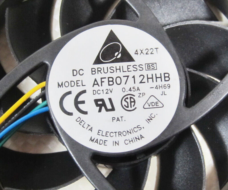 10pcs Delta AFB0712HHB 70x70x15mm 7015 12V 0.45A DC Cooling Fan 4pin Connector