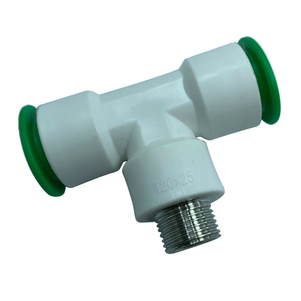 1/2" 25mm PPR Tube Fittings Quick Connector Tee Adapter Water Pipe Parts