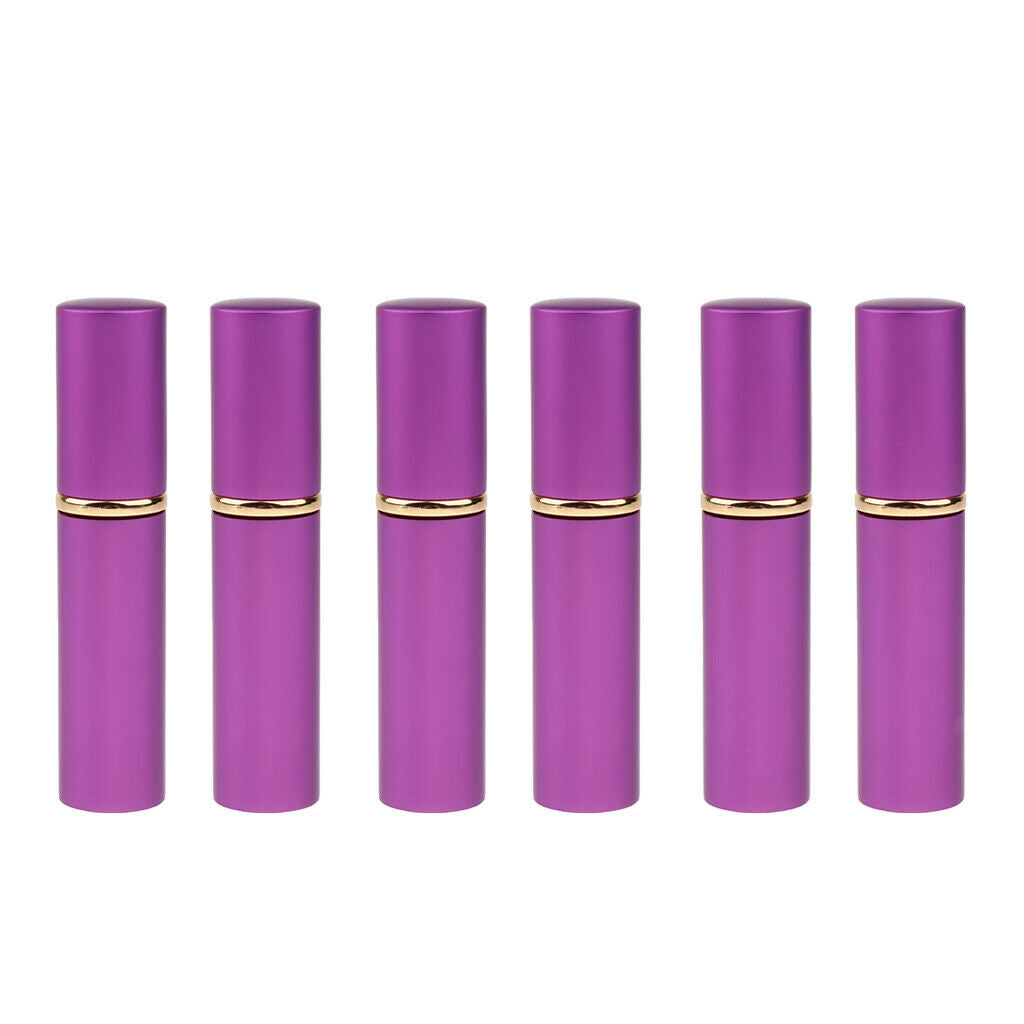 6 Pcs Refillable Spray Bottles  Moisturizing Perfume Toner - Purple, as