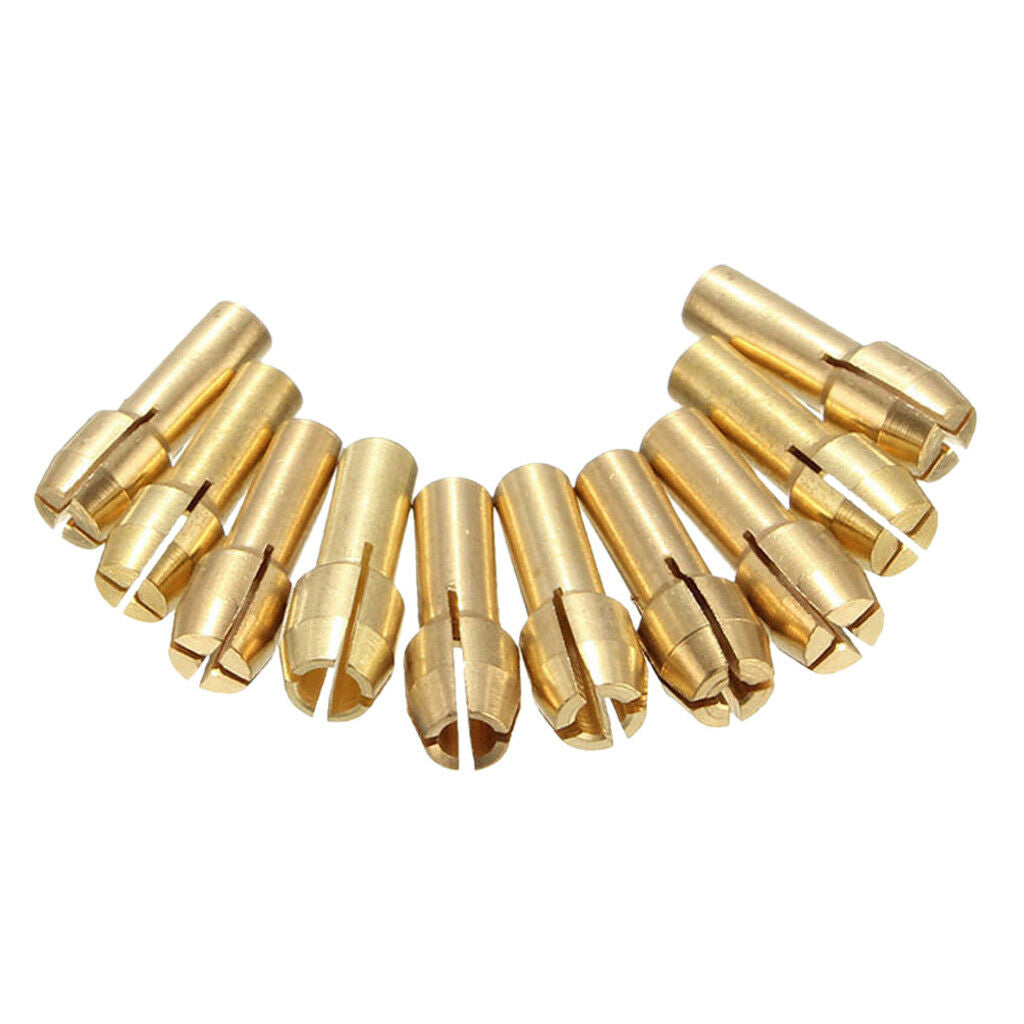 10pcs Durable 0.5-3.2mm Drill Chucks Collet Bits 4.8mm Shank Power Tool