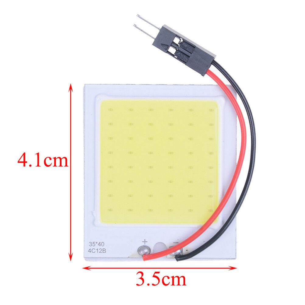 48 smd cob led 3w 12v white light car interior panel lights dome lamp bulbWGJ Tt