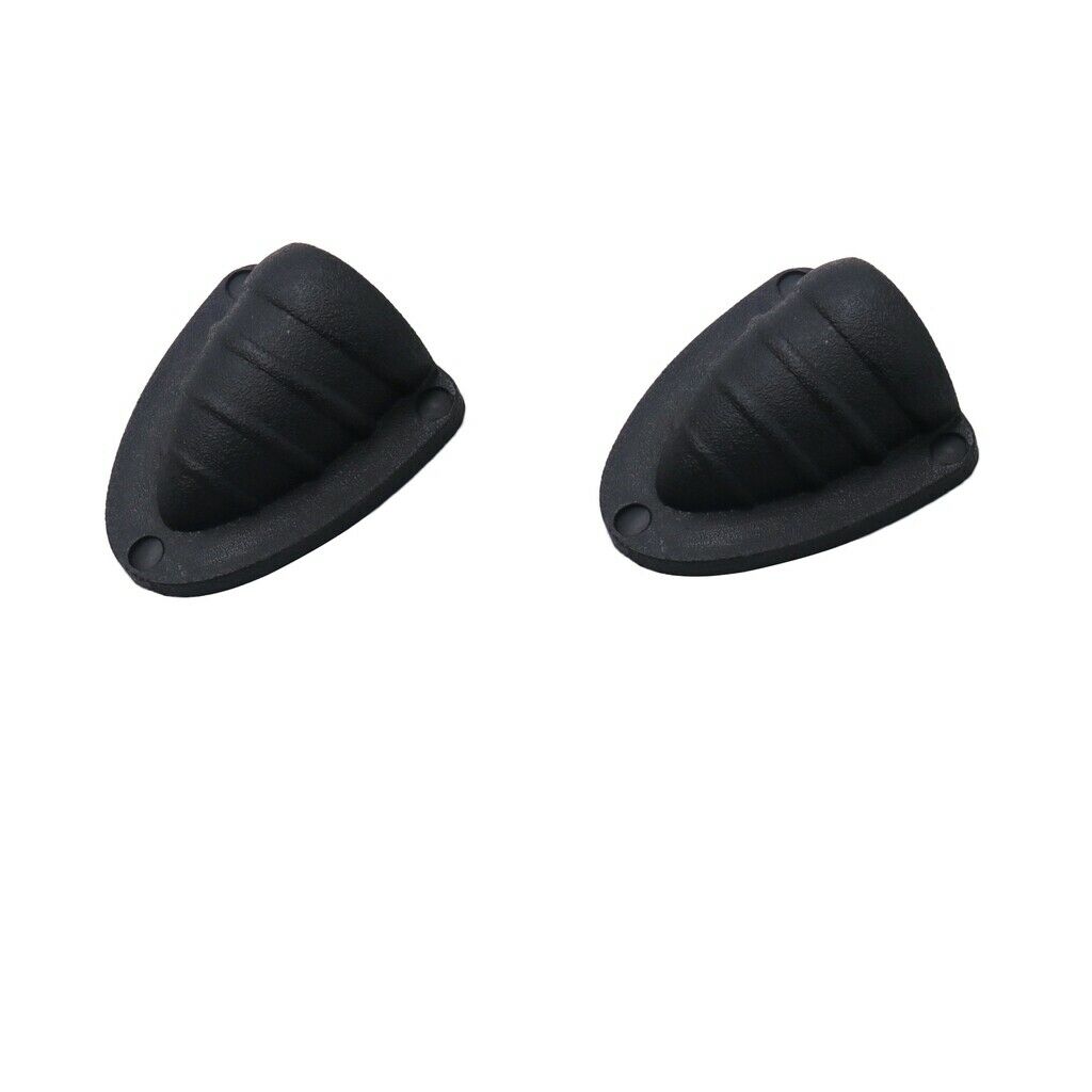 2x Universal New Black Marine Boat Assembly Clamshell Vent Wire Hose Cover
