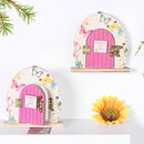 Butterfly Fairy Pink Cute Wooden Door Ornaments Home Desktop Art Decoration Gift