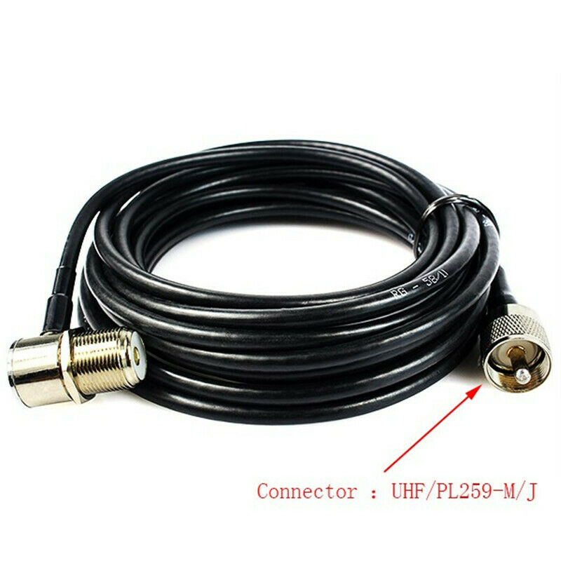 5M Coaxial Extend Cable for Radio Yaesu FT1907R-1807 R-FT350R HF Transceiver