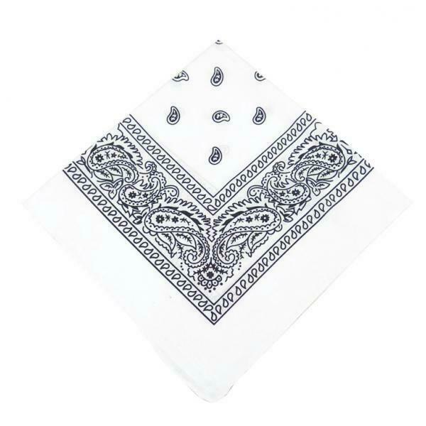 3 Pack Unisex Novelty Paisley Cowboy Bandana Scarf Head Wrap Handkerchief