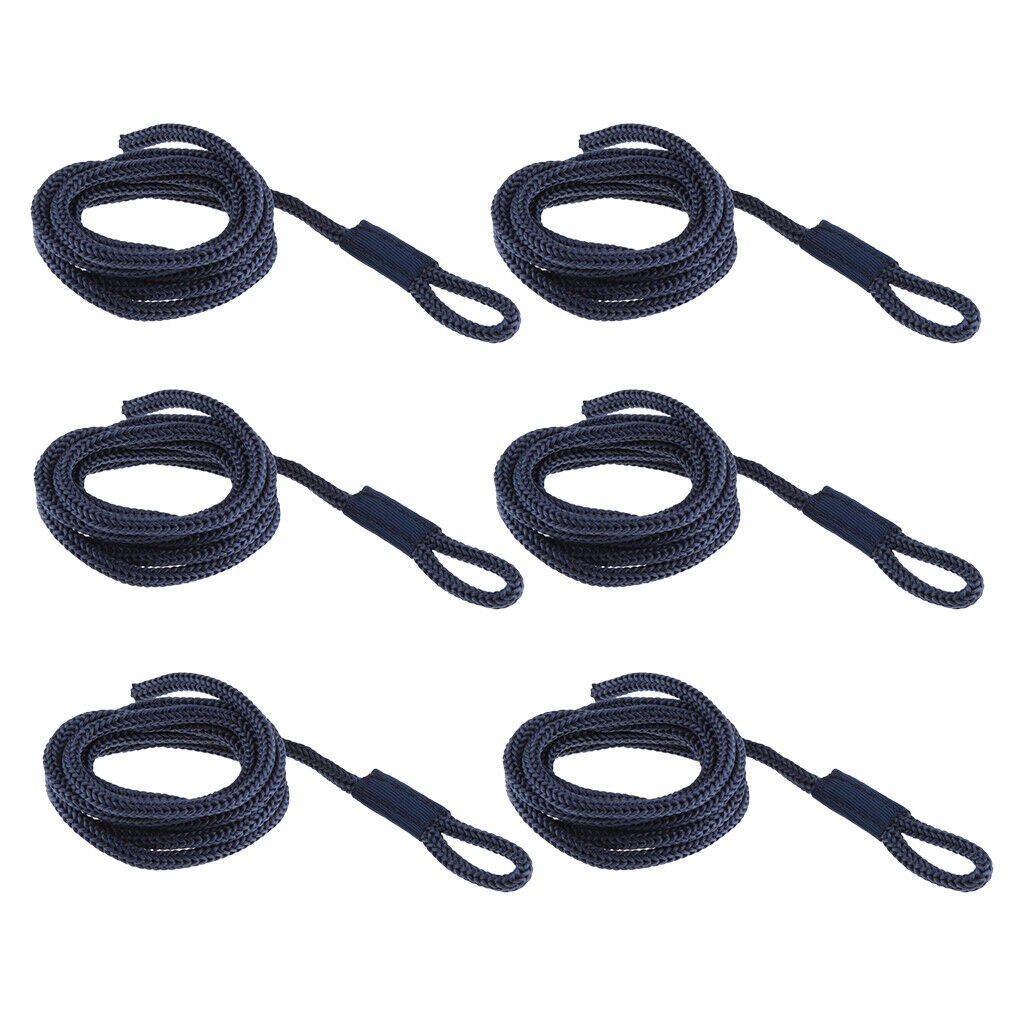 6X Durable Boat Fender Lines Whips Rope Docking Dock Line Marine Essentials