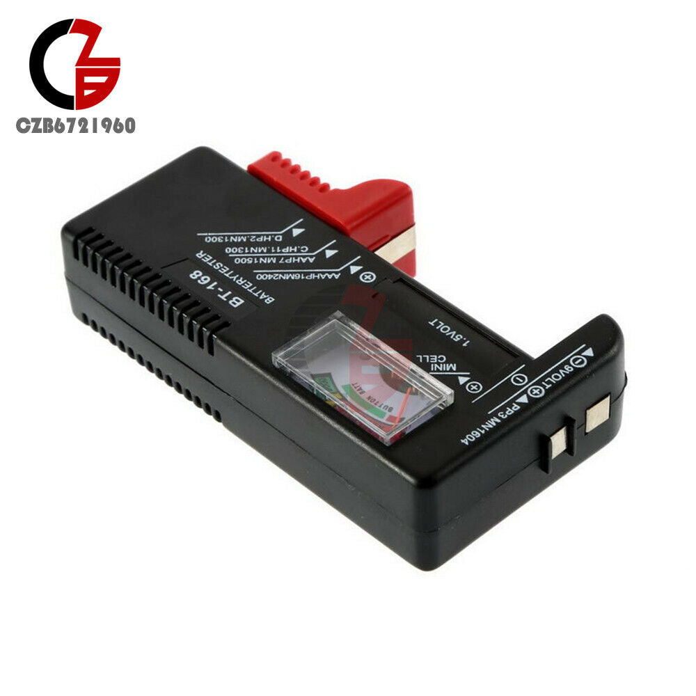 BT-168 AA/AAA/C/D/9V/1.5V Universal Button Cell Battery Volt Tester Checker